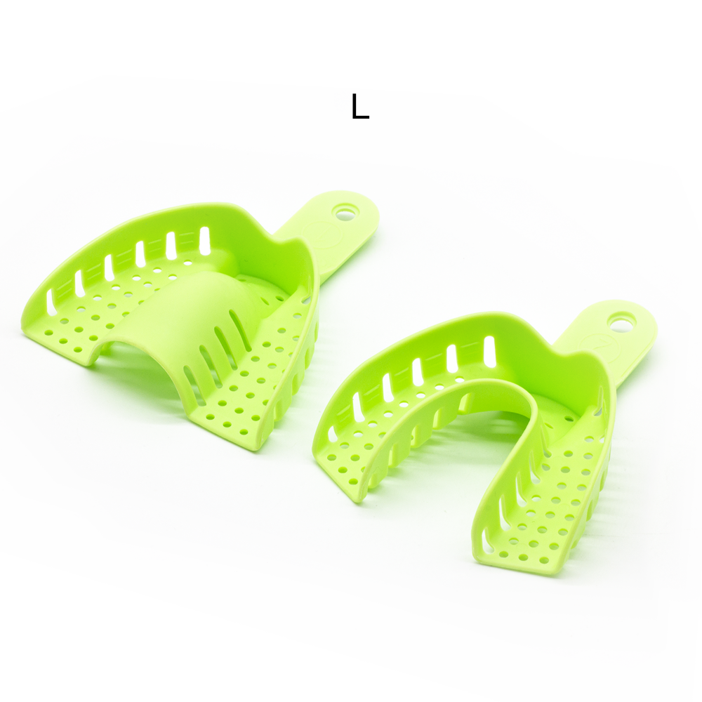 Набор из 10 пластмассовых ложек для снятия слепков, 5 верх, 5 низ, L