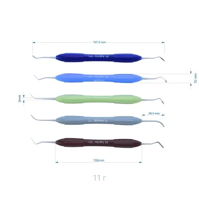 Фиссурная гладилка салатовая Silicon Black, 175 мм