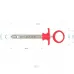 Карпульный шприц для дентальной анестезии с пластмассовой ручкой, Red