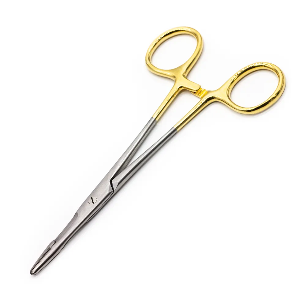 Иглодержатель хирургический c ножницами Олсен-Гегара (Olsen-Hegar) TC Gold 140 мм
