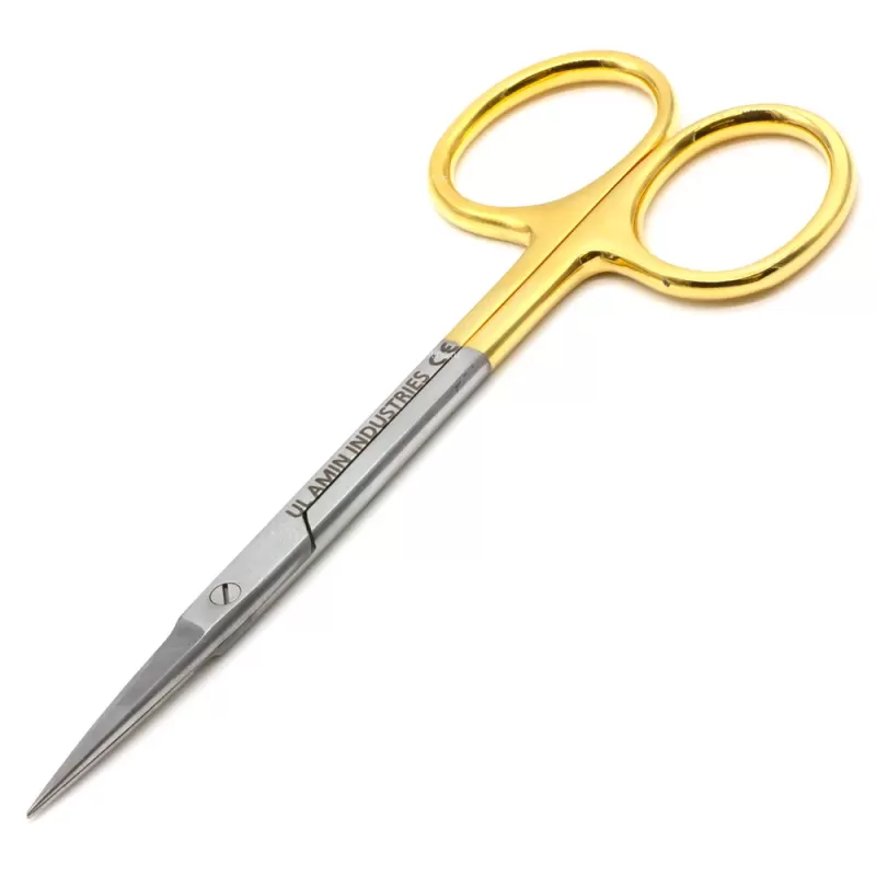 Ножницы хирургические Ирис (Iris) TC Gold, 115 мм прямые