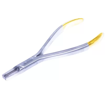 Щипцы для снятия брекетов ортодонтические удлиненные TC Gold, прямые