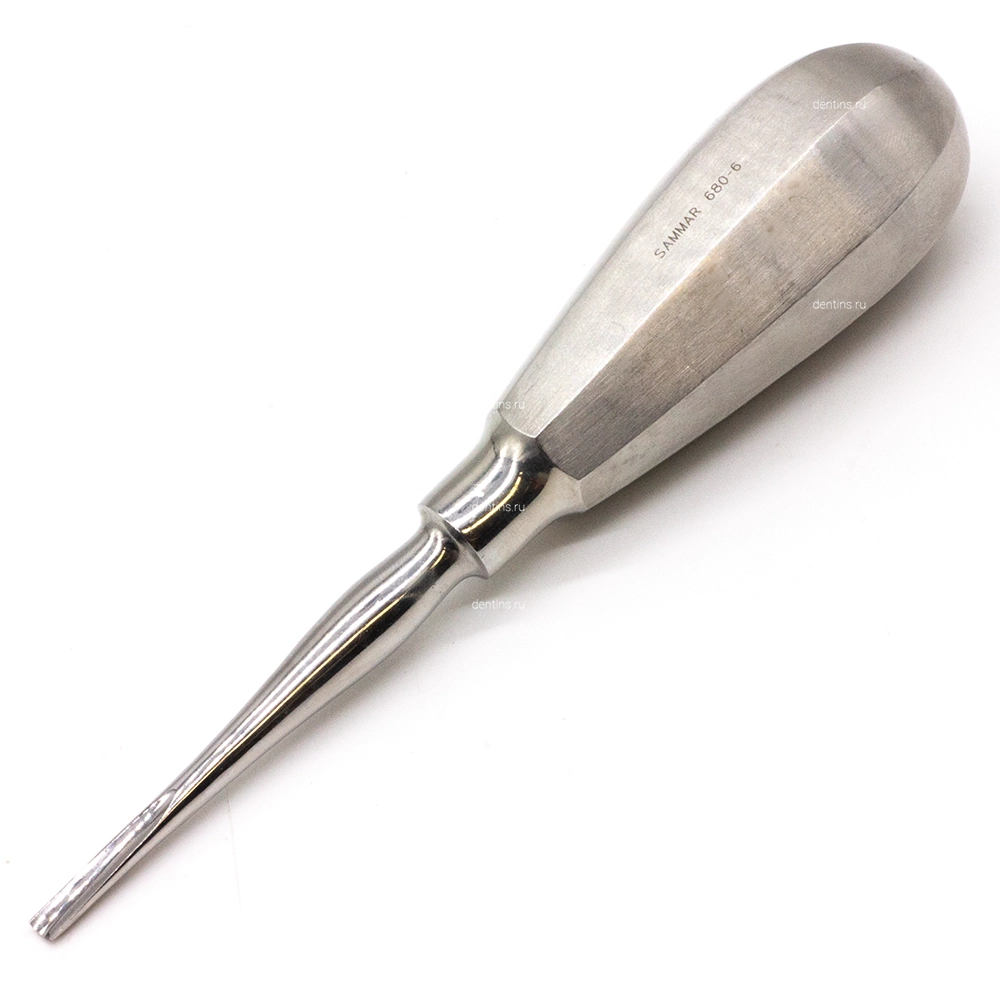 Элеватор прямой, желобоватый с острым кончиком, 4 мм