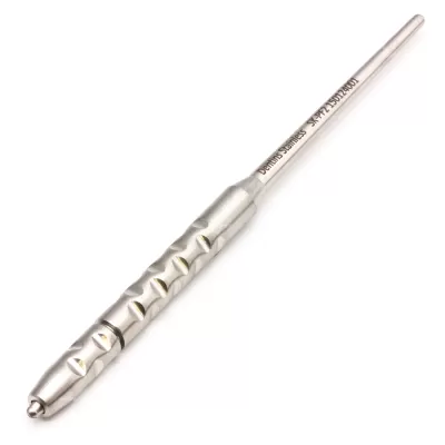 Ручка для скальпеля многоразовая для микролезвий, Round Silver 150 мм