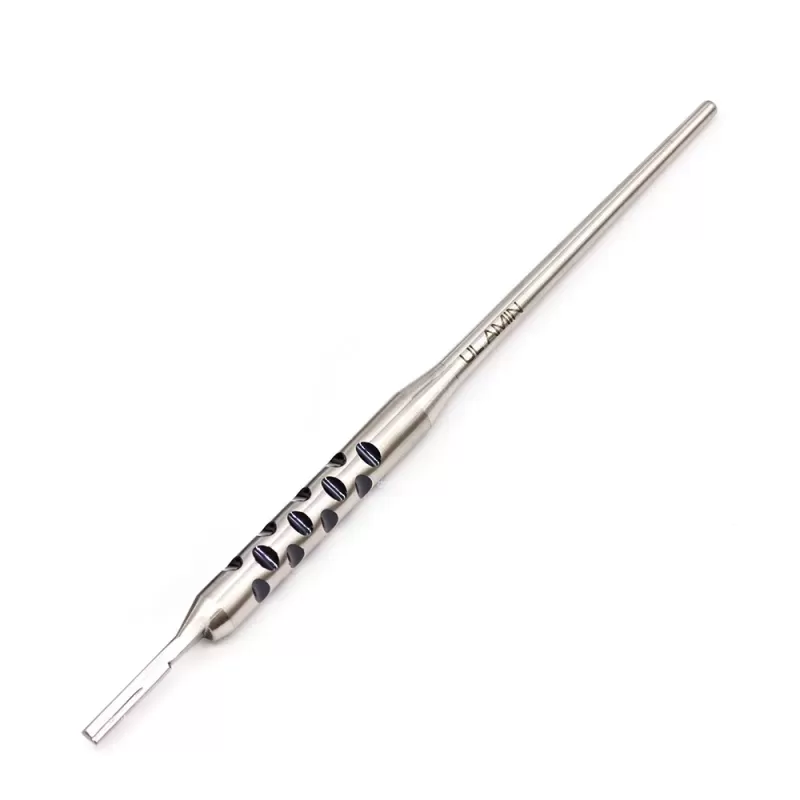 Ручка для скальпеля многоразовая для простых лезвий, Round Black 150 мм