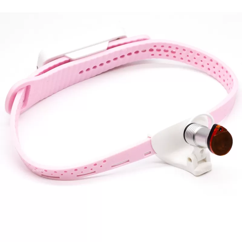 Налобный осветитель, розовый