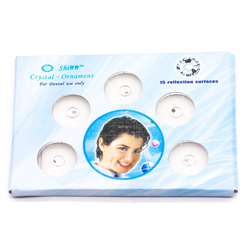 Стразы для зубов, прозрачные