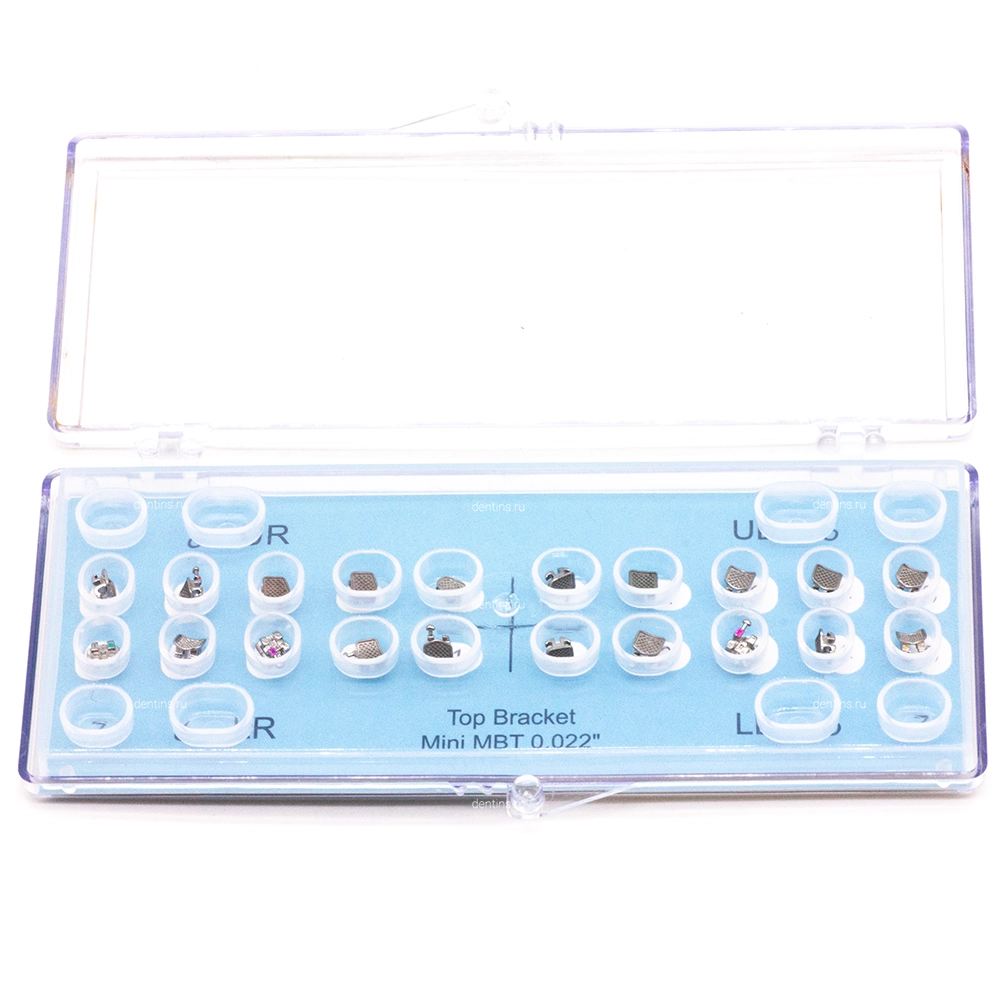 Комплект брекетов металлических лигатурных Classic (Классик), MBT, 20 шт