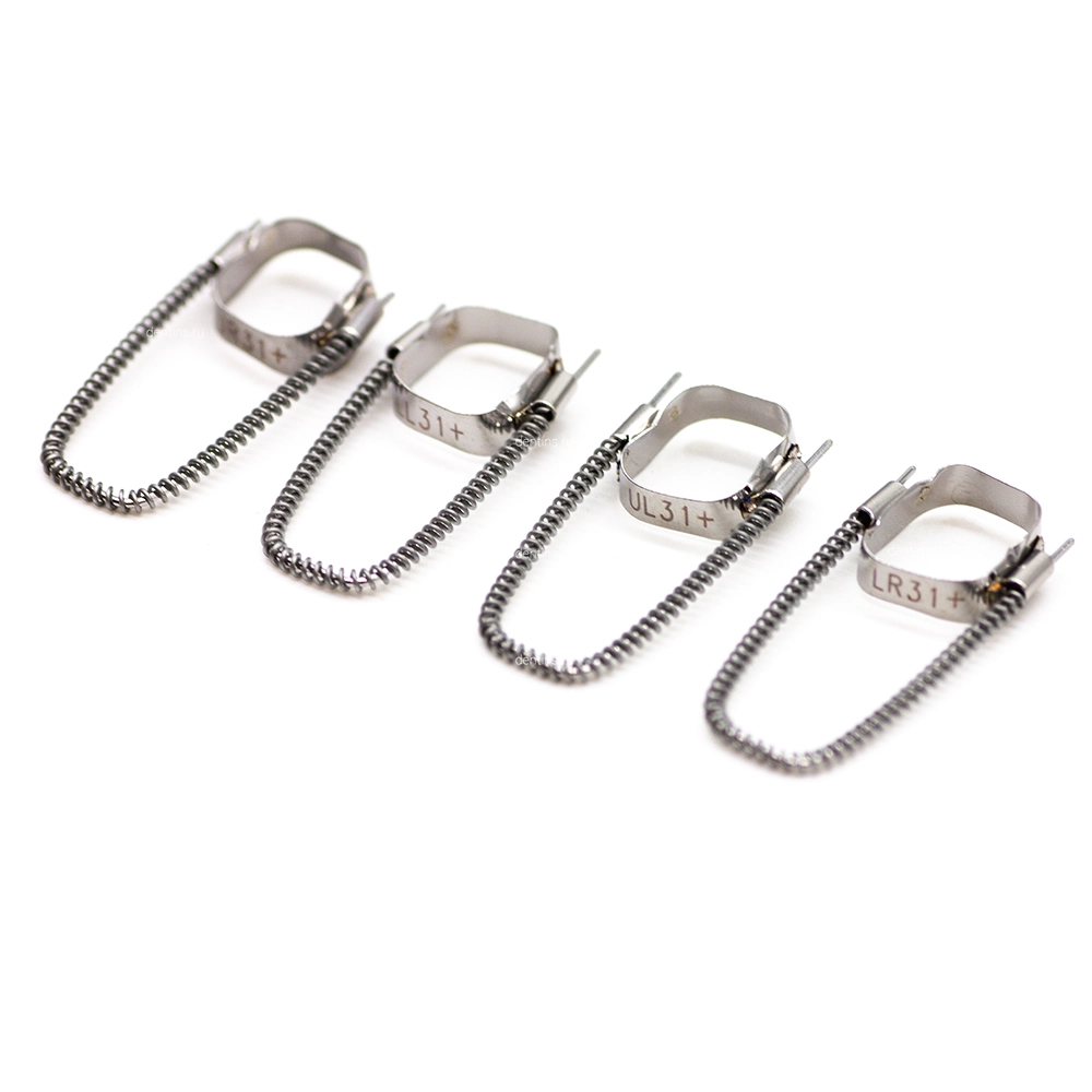 Ортодонтические кольца с петлей на 1-е моляры 31+, 4 шт Ортодонтические кольца с петлей на 1-е моляры 31+, 4 шт