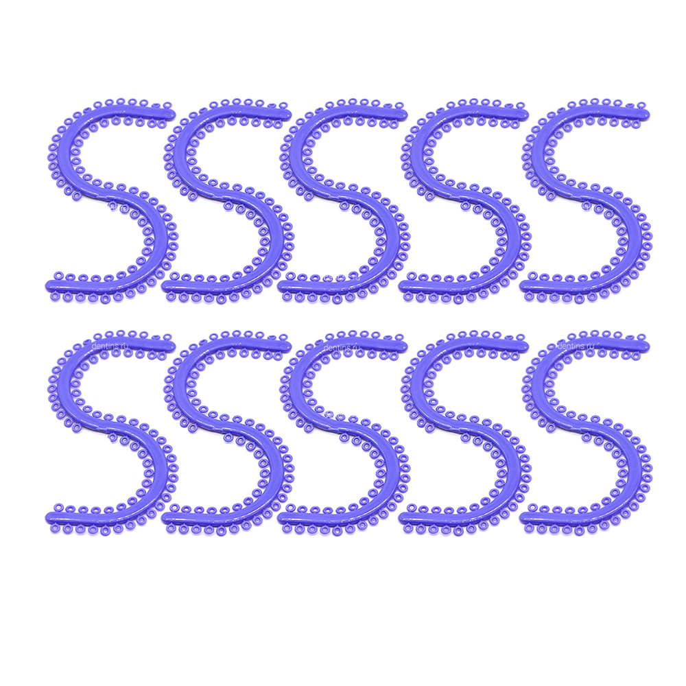 Эластичный сепаратор 70 колец, синий, 10 шт