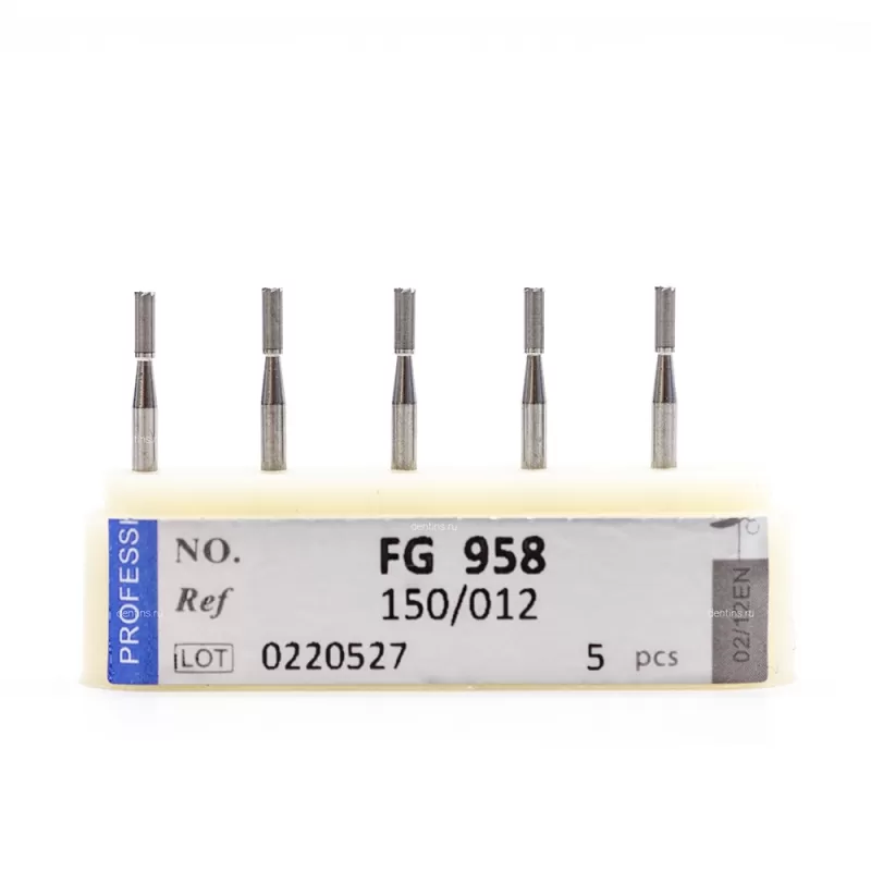 Бор твердосплавный для турбинного наконечника (1.6 мм FG), цилиндрический для остеотомии (торсионный), 1,2 мм