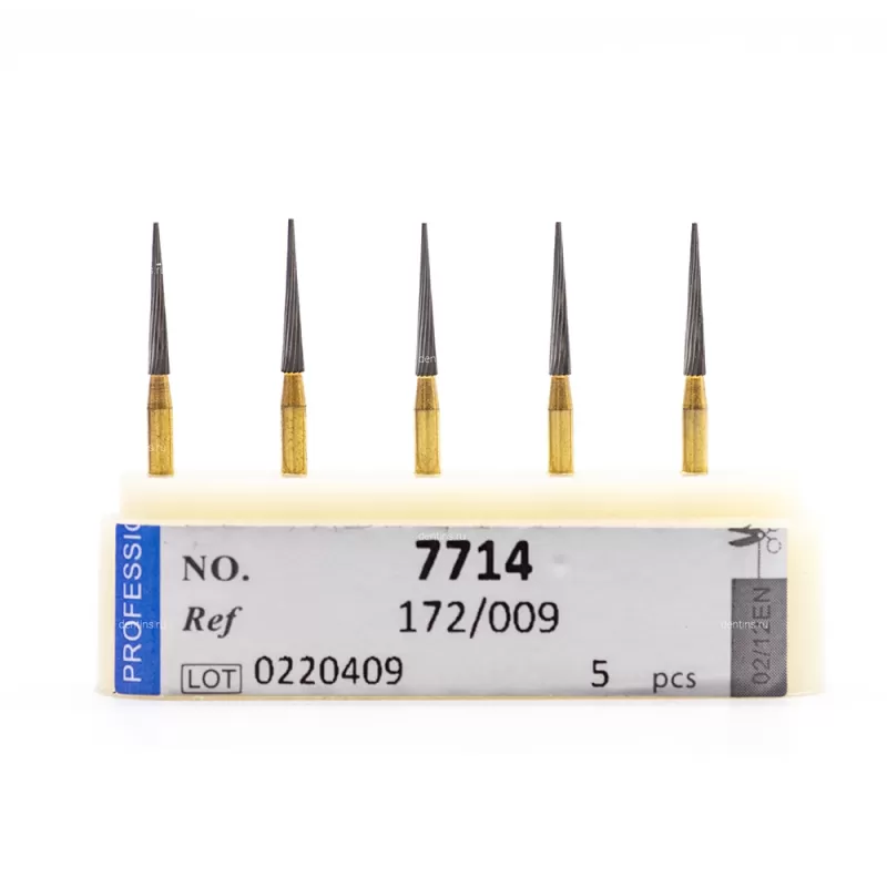 Бор твердосплавный для турбинного наконечника (1.6 мм FG), конусовидный для полирования, 0,9 мм