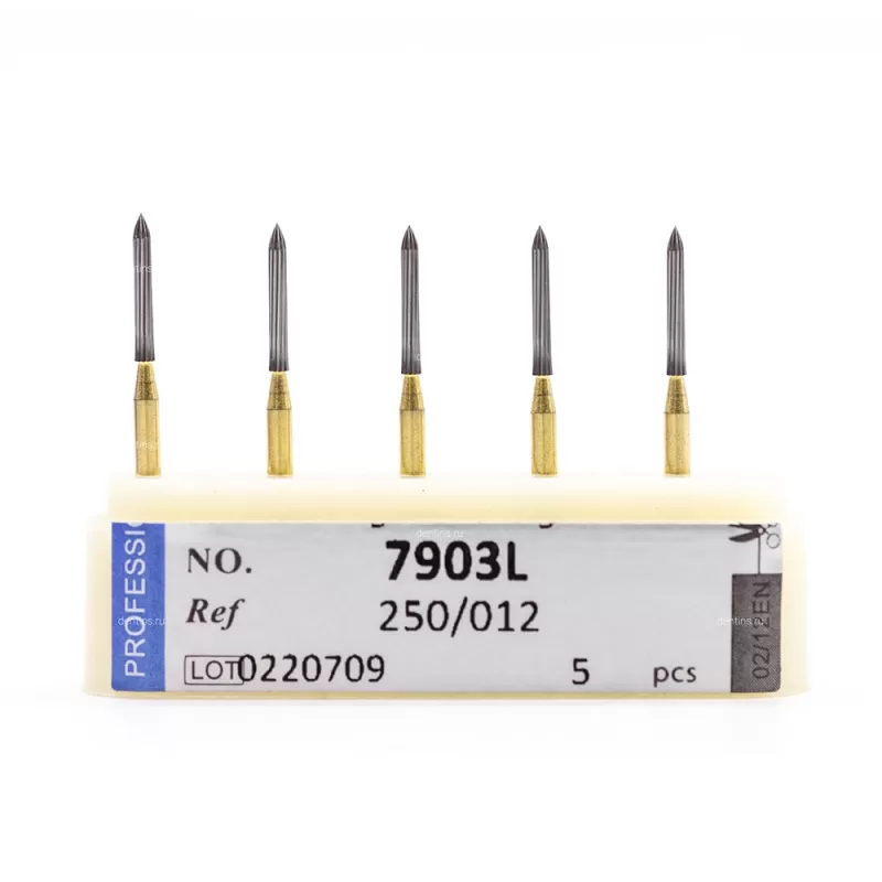 Бор твердосплавный для турбинного наконечника (1.6 мм FG), конусовидный для полирования, 1,2 мм