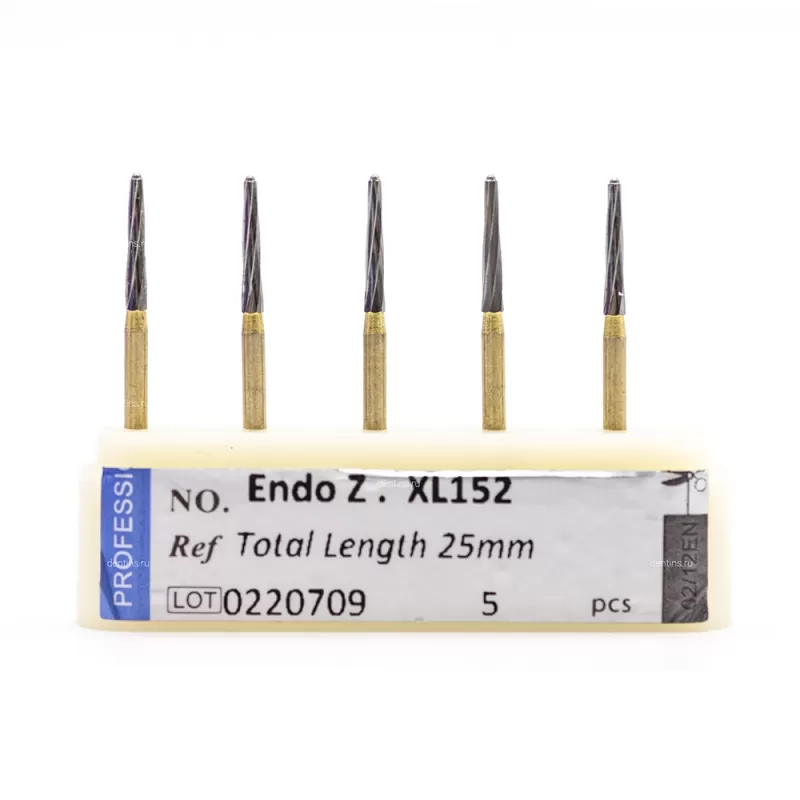Бор стоматологический карбидный (фреза для разрезания зуба) удлиненная EndoZ (для турбинного наконечника) - 5 шт