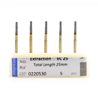 Бор стоматологический карбидный (фреза для разрезания зуба) Lindeman (для турбинного наконечника) - 5 шт