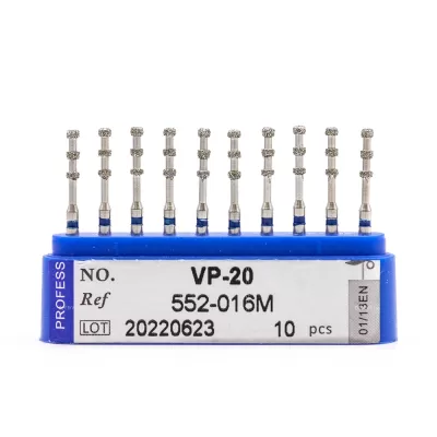 Бор алмазный для турбинного наконечника (1.6 мм FG), маркер глубины, синий, 1,6 мм