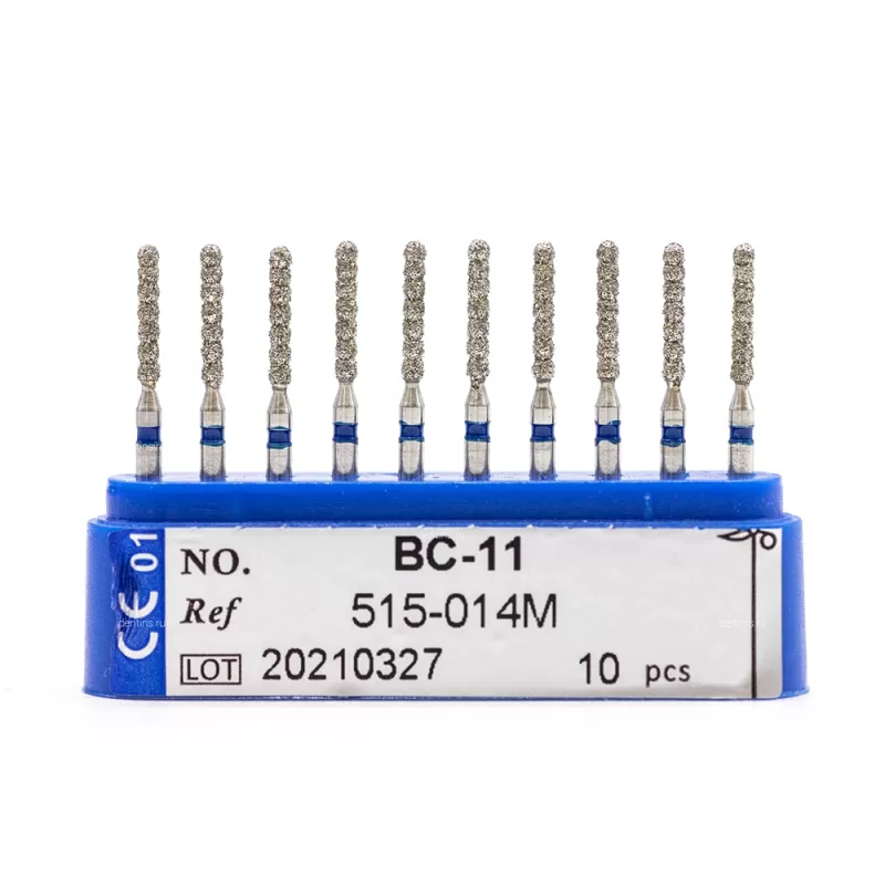 Бор алмазный для турбинного наконечника (1.6 мм FG), для редукции эмали и дентина, синий
