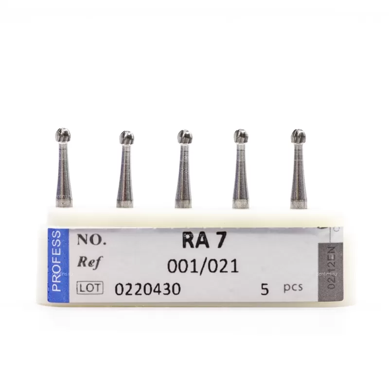 Бор твердосплавный для углового наконечника (2.35 мм RA), шаровидный, 2,1 мм