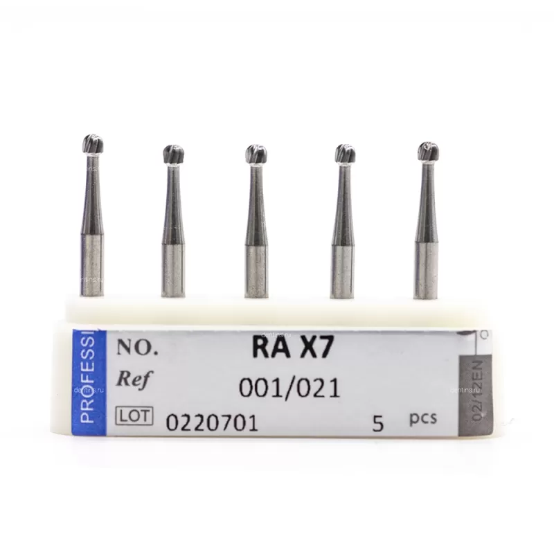 Бор твердосплавный для углового наконечника (2.35 мм RA), шаровидный на длинной ножке, 2,1 мм