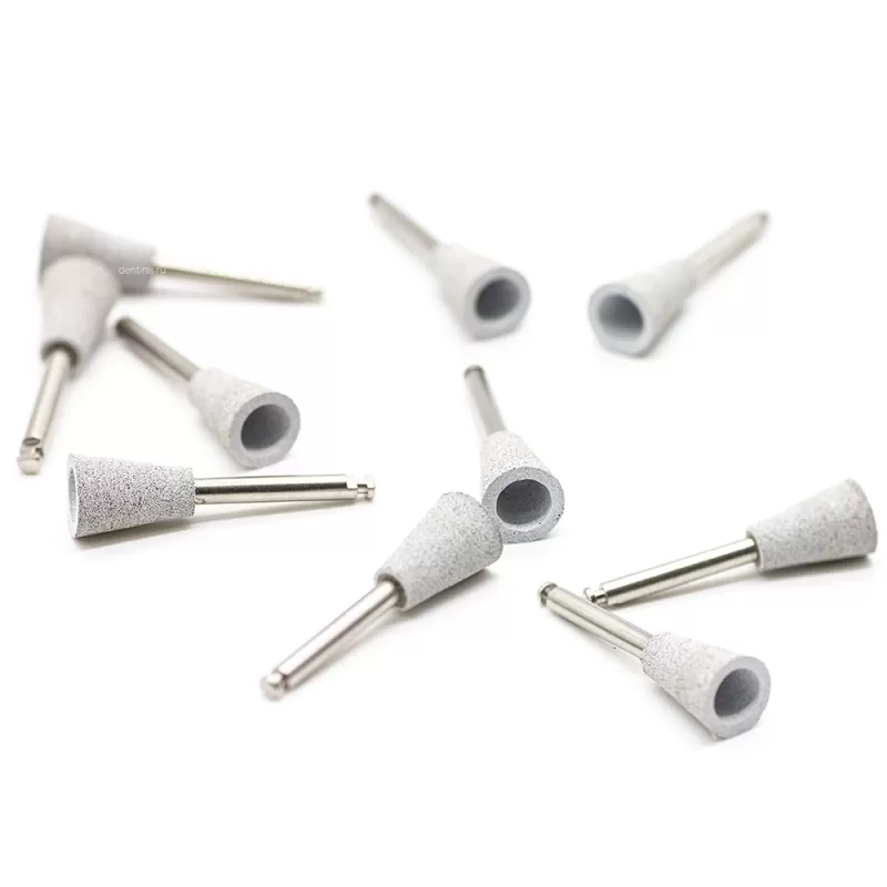 Резинка для полирования, чашка маленькая, белая - сильная абразивность