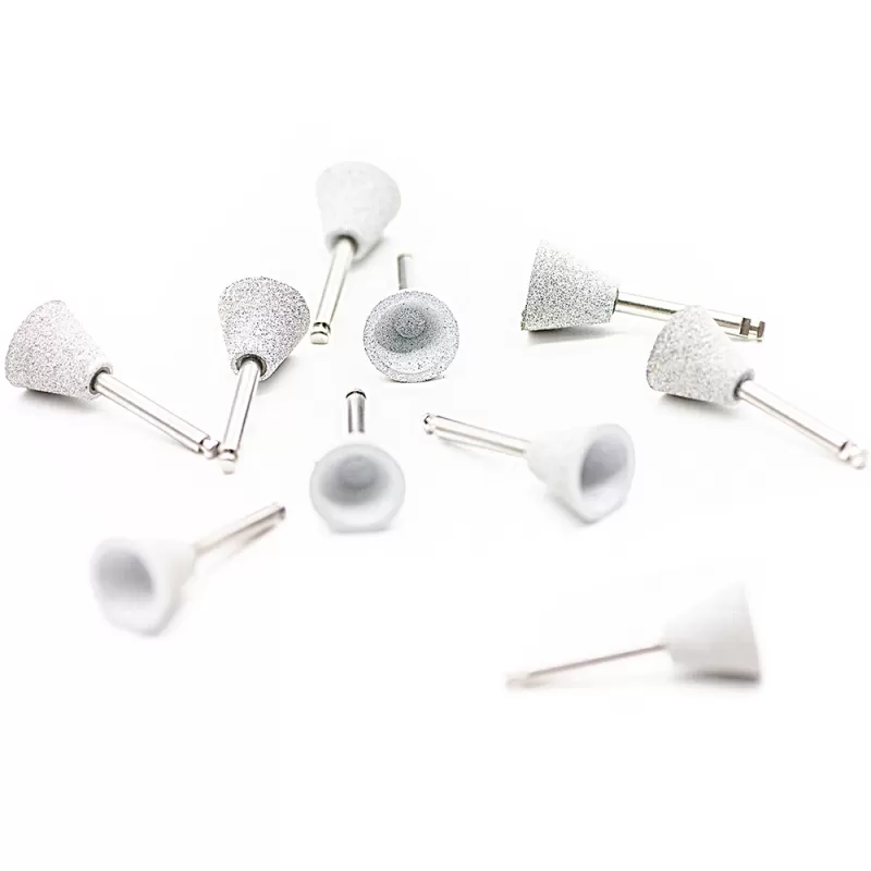 Резинка для полирования, чашка большая, белая - сильная абразивность