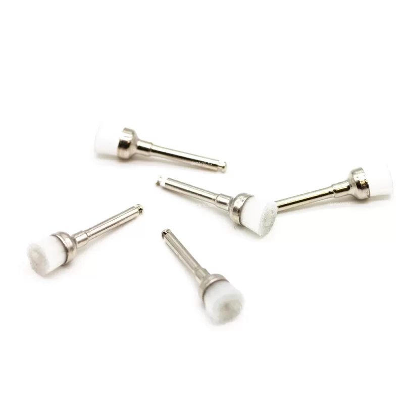 Полировочная щетка, чашка, прозрачная, 5 шт