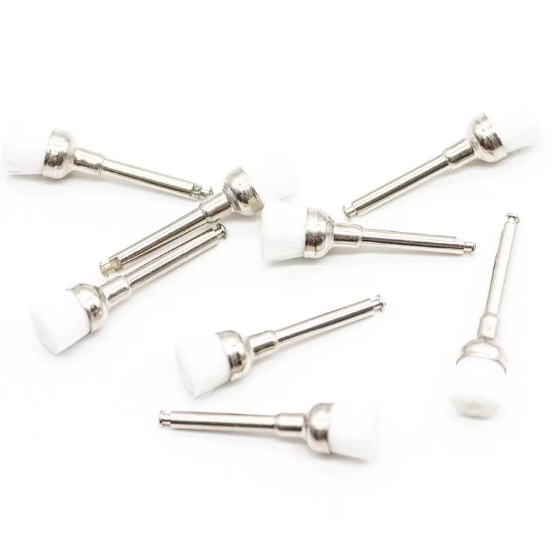 Полировочная щетка, чашка, белая