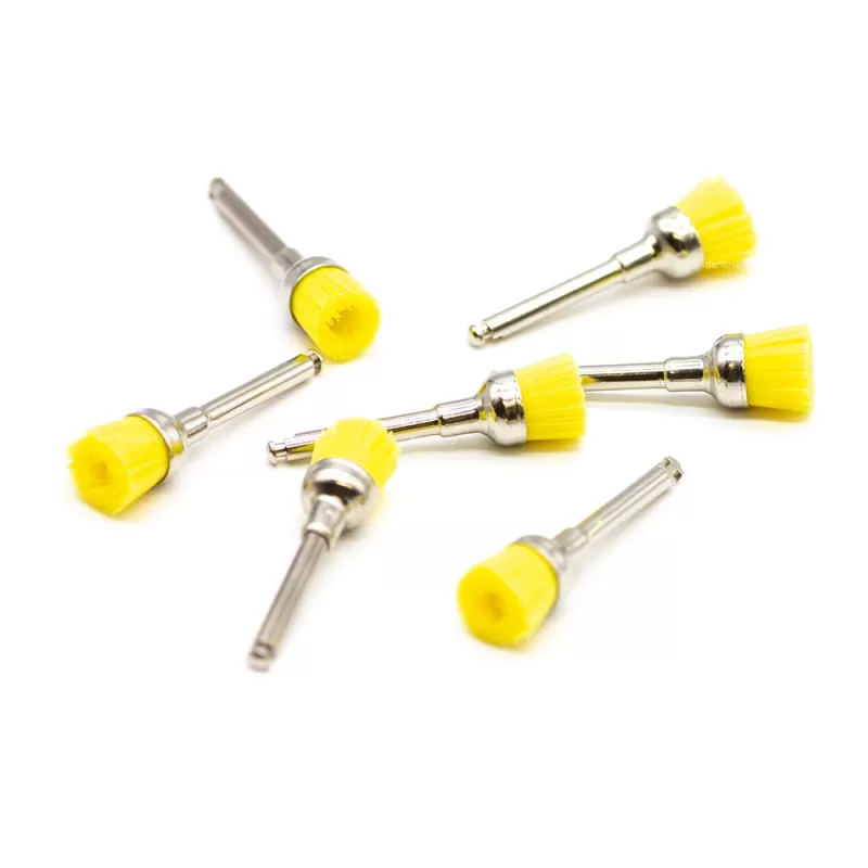 Полировочная щетка, чашка, желтая