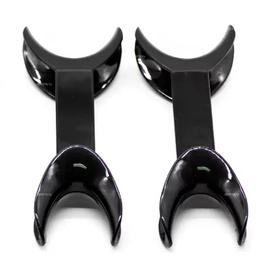 Ретрактор двусторонний черный, большой - 2 шт