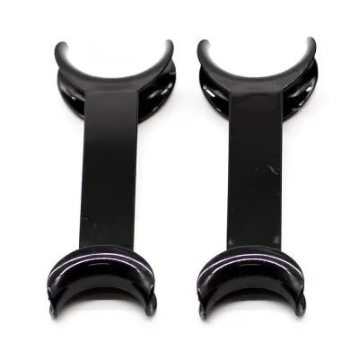 Ретрактор стоматологический двусторонний черный, малый (S) - 2 шт