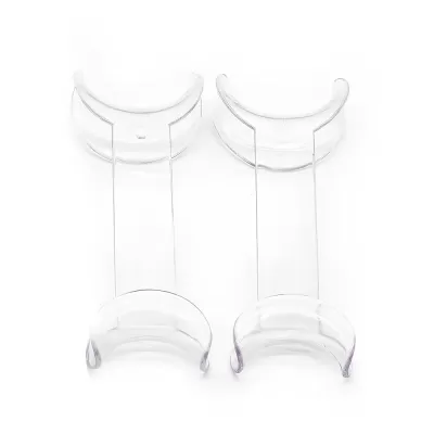 Ретрактор стоматологический двусторонний прозрачный, малый (S) - 2 шт