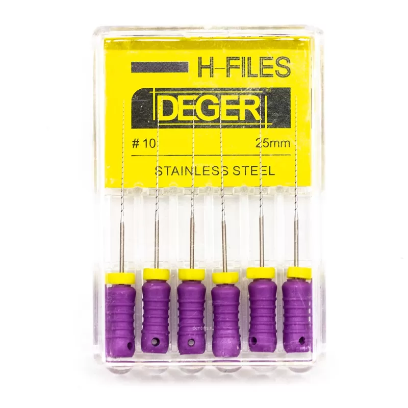 Файлы эндодонтические DEGER  H-files, 10, 25 мм