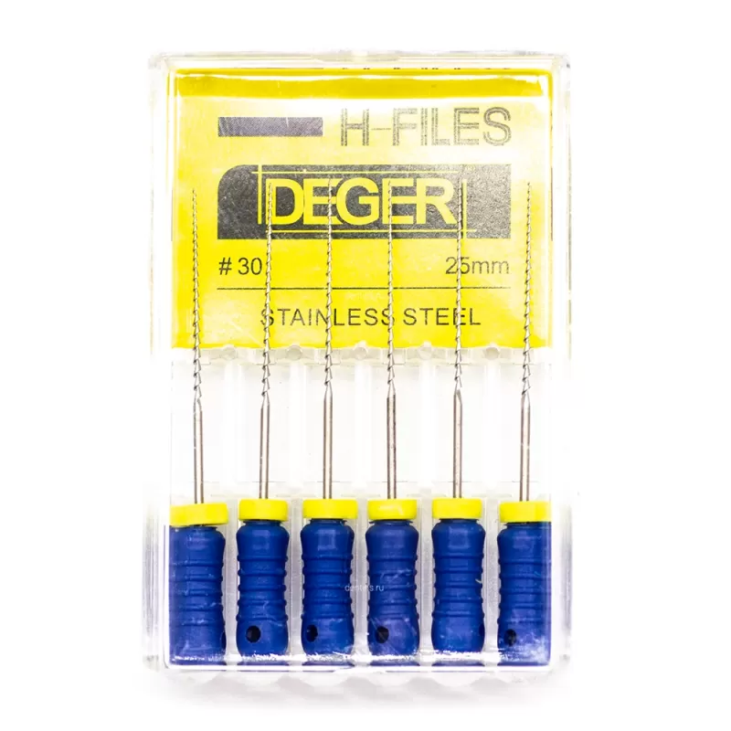Файлы эндодонтические DEGER H-files, 30, 25 мм
