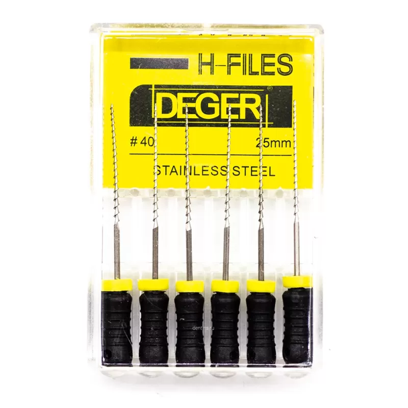 Файлы эндодонтические DEGER  H-files, 40, 25 мм