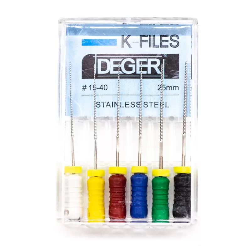 Файлы эндодонтические DEGER K-files, 15-40, 25 мм