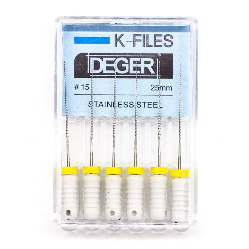 Файлы эндодонтические DEGER K-files, 15, 25 мм