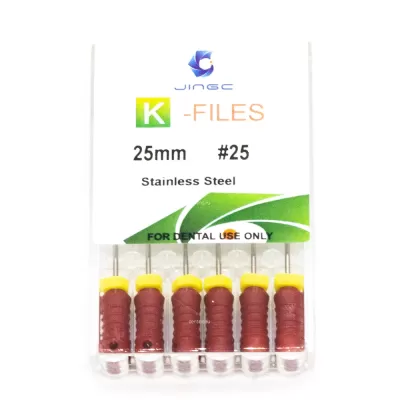 Файлы эндодонтические JiNGC K-files, 25, 25 мм