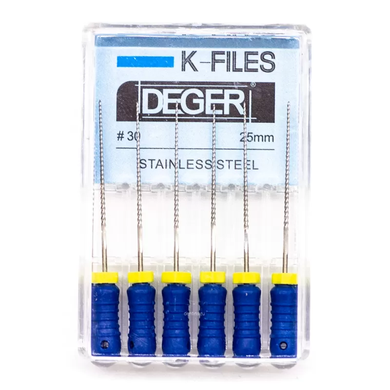 Файлы эндодонтические DEGER K-files, 30, 25 мм