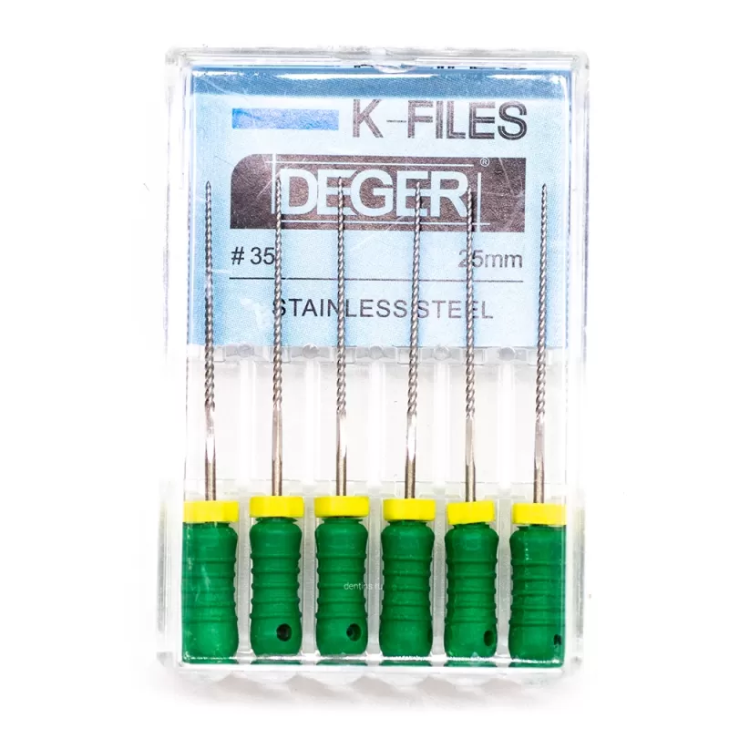 Файлы эндодонтические DEGER K-files, 35, 25 мм