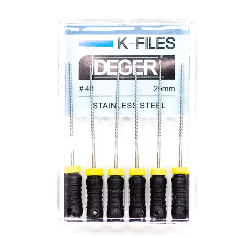 Файлы эндодонтические DEGER K-files, 40, 25 мм