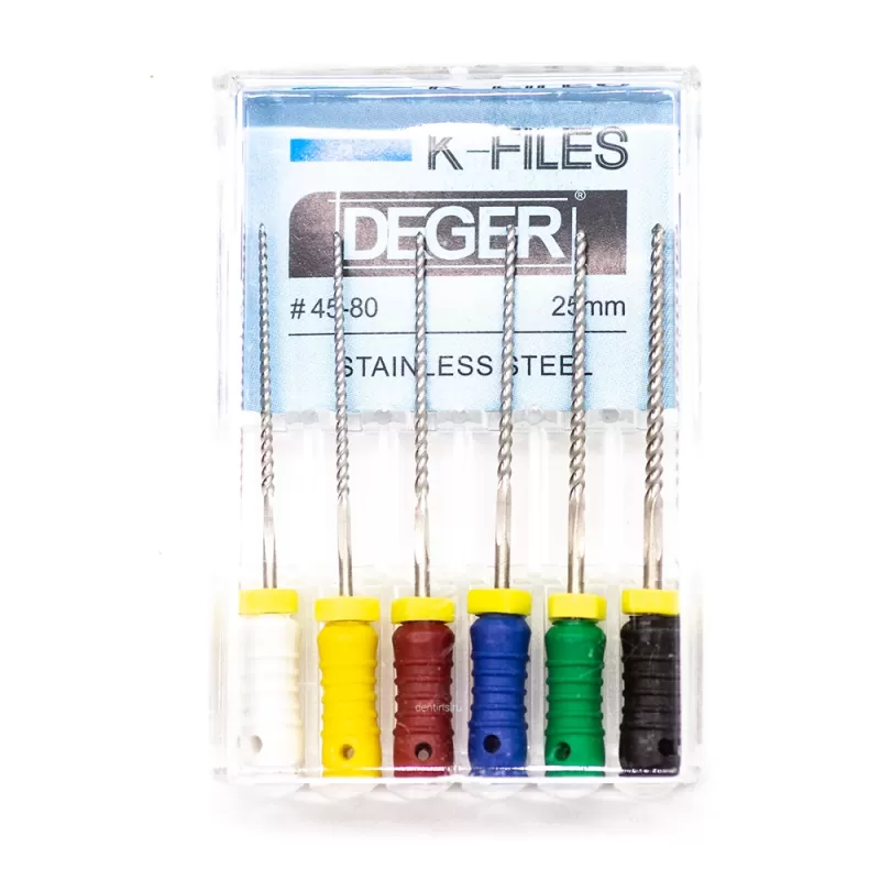 Файлы эндодонтические DEGER K-files, 45-80