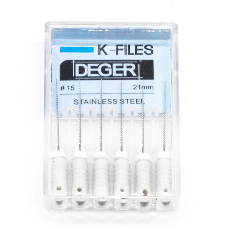 Файлы эндодонтические DEGER K-files, 15, 21 мм