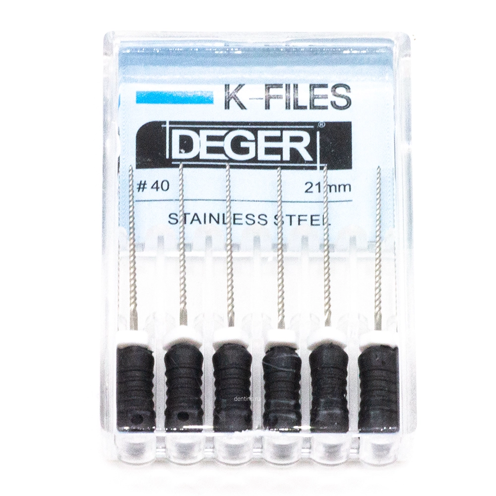 Файлы эндодонтические DEGER K-files, 40, 21 мм