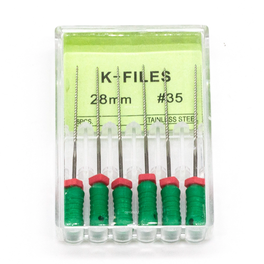 Файлы эндодонтические DEGER K-files, 35, 28 мм