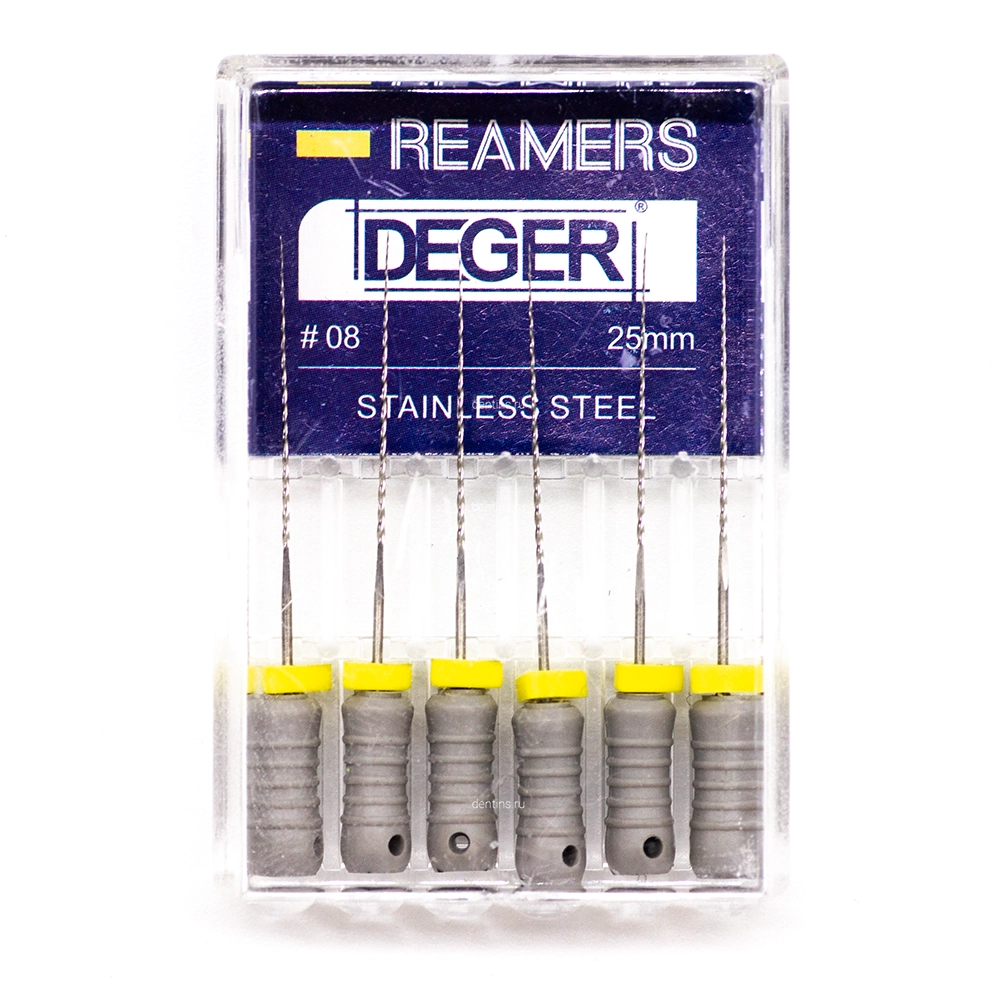 Файлы эндодонтические DEGER K-reamers, 08, 25 мм