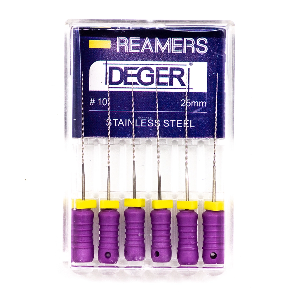 Файлы эндодонтические DEGER K-reamers, 10, 25 мм