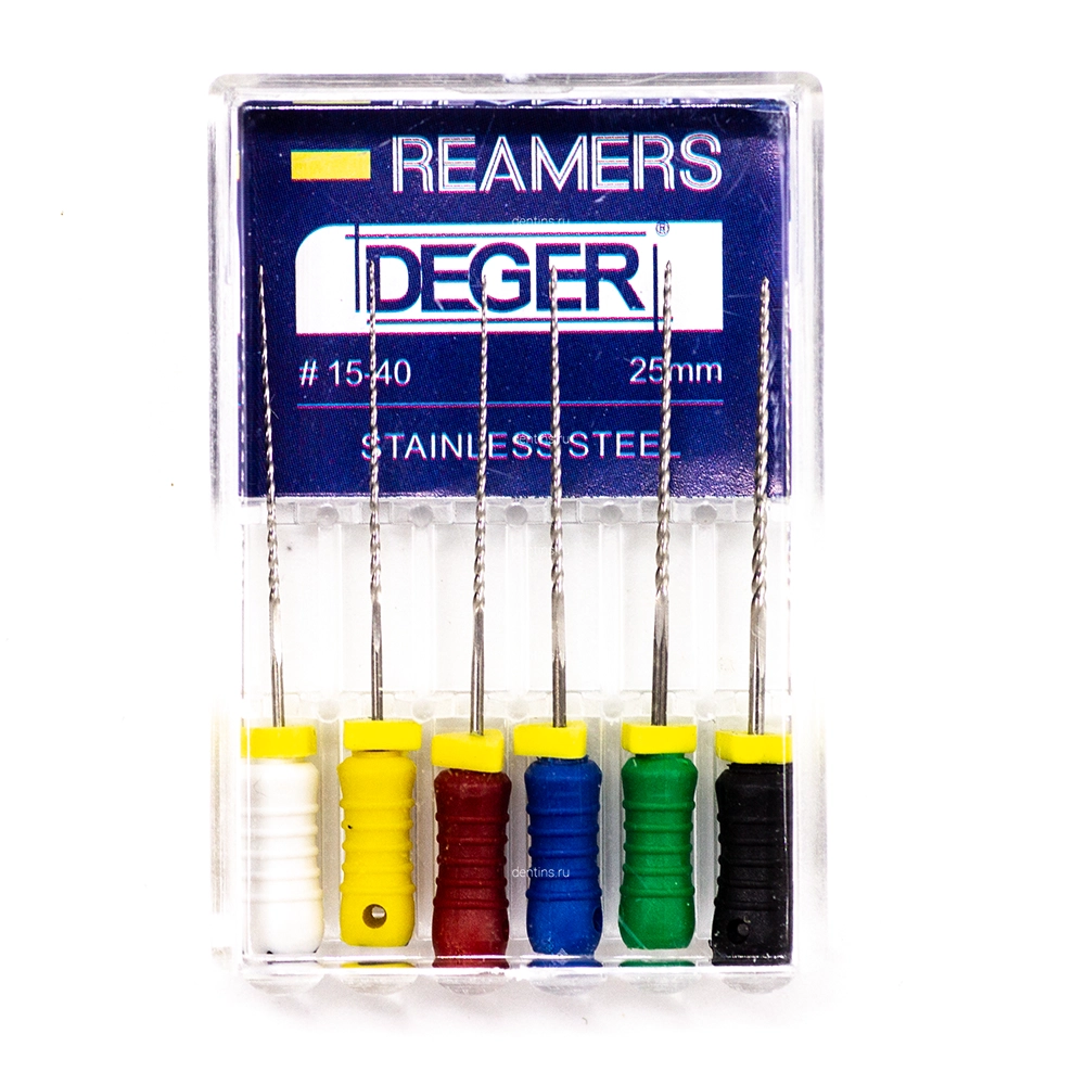 Файлы эндодонтические DEGER K-reamers, 15-40, 25 мм