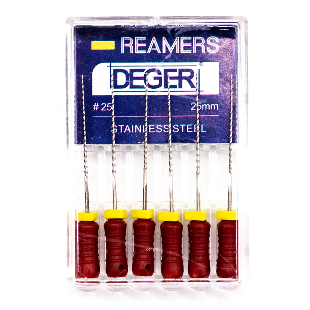Файлы эндодонтические DEGER K-reamers, 25, 25 мм