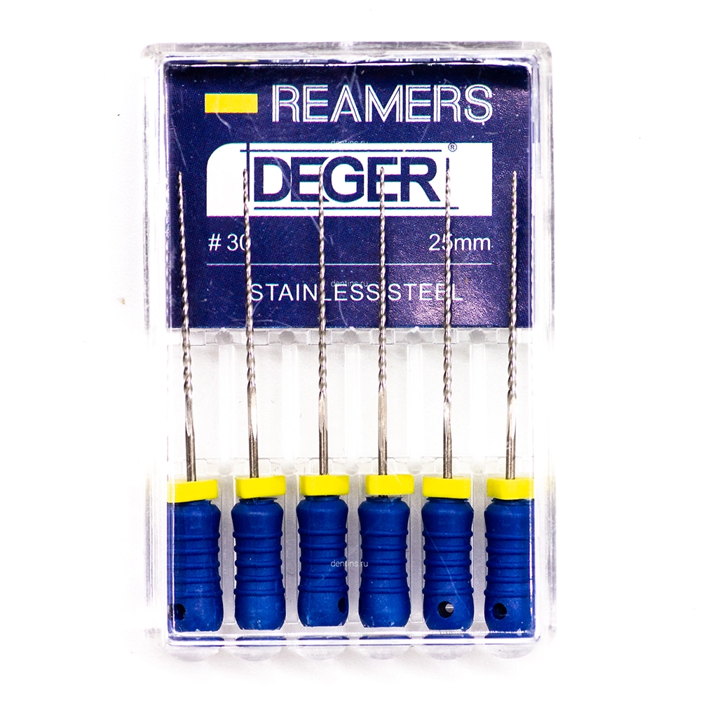 Файлы эндодонтические DEGER K-reamers, 30, 25 мм