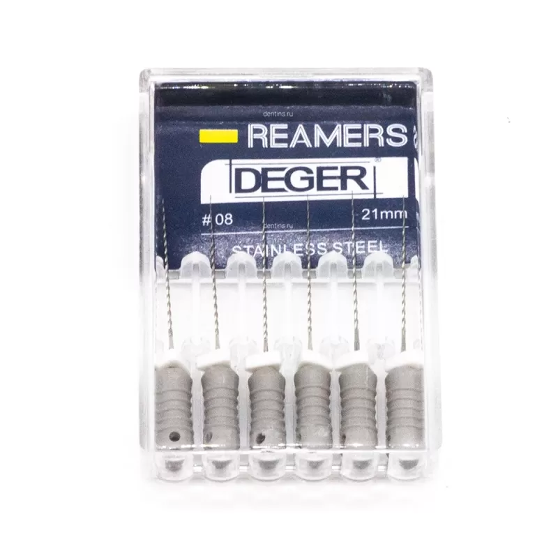Файлы эндодонтические DEGER K-reamers, 08, 21 мм